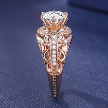 Load image into Gallery viewer, Dorothea 14K Rose Gold Microinlaid  Ring