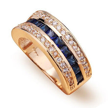 Load image into Gallery viewer, Sir Morien Diamond Sapphire Ring 18k Gold