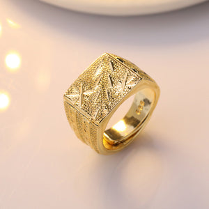 Svart Unisex 14K Gold Diamond Ring
