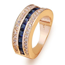 Load image into Gallery viewer, Sir Morien Diamond Sapphire Ring 18k Gold