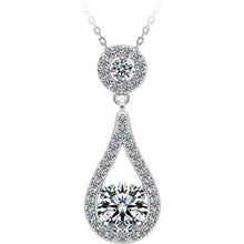 Load image into Gallery viewer, Solidas Emerald Pendant Ladies Banquet Wedding Necklace