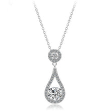 Load image into Gallery viewer, Solidas Emerald Pendant Ladies Banquet Wedding Necklace