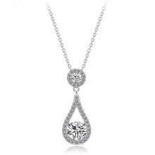 Load image into Gallery viewer, Solidas Emerald Pendant Ladies Banquet Wedding Necklace