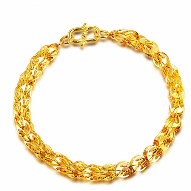 Zwart Piet Gold 18K Couple Chain Bracelet Male