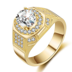 Gormund 14K Yellow Gold  Diamond Men's Ring