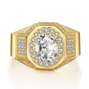 Gormund 14K Yellow Gold  Diamond Men's Ring